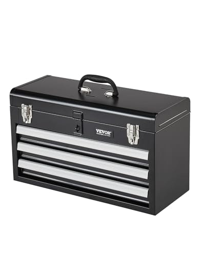 Vevor 20.5-inch 3-Drawer Portable Metal Tool Box: $49.31