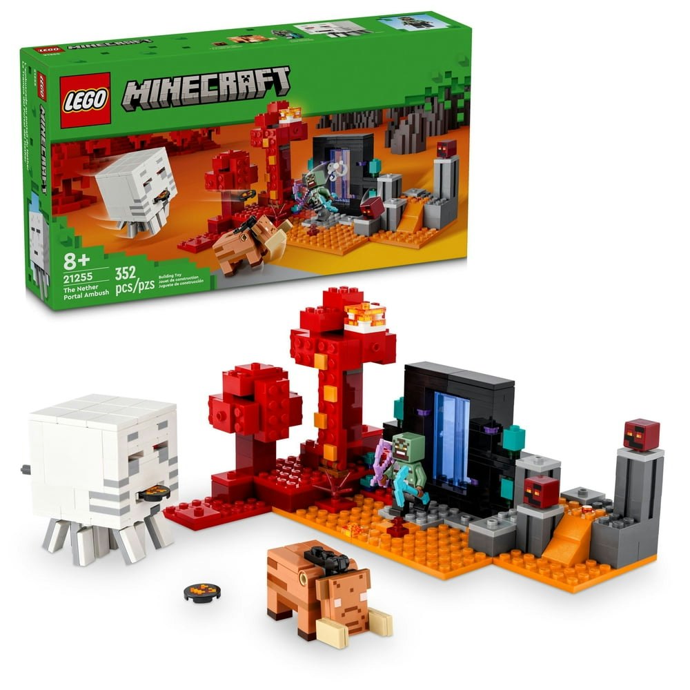 Lego Minecraft The Nether Portal Ambush 21255: $25