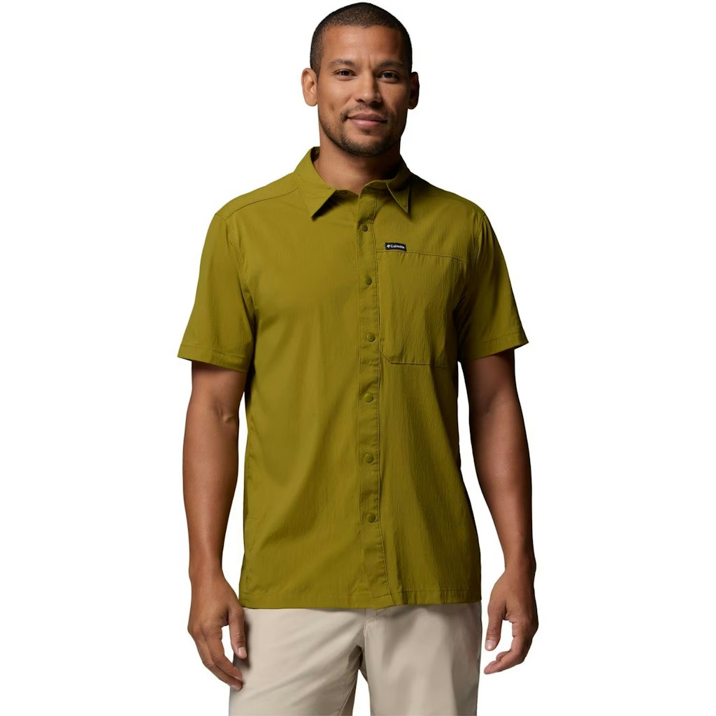 Columbia Men's Woven Button-Up Shirt: $37