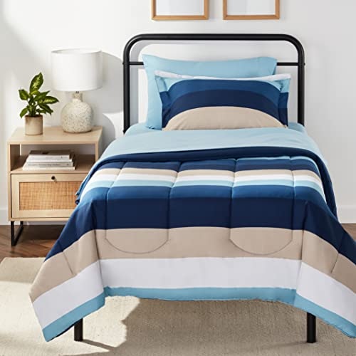 Amazon Basics 5-Piece Twin XL Lightweight Microfiber Comforter Bedding Set: $26.99 Amazon Basics 5-Piece Twin XL Lightweight Microfiber Comforter Bedding Set: $26.99