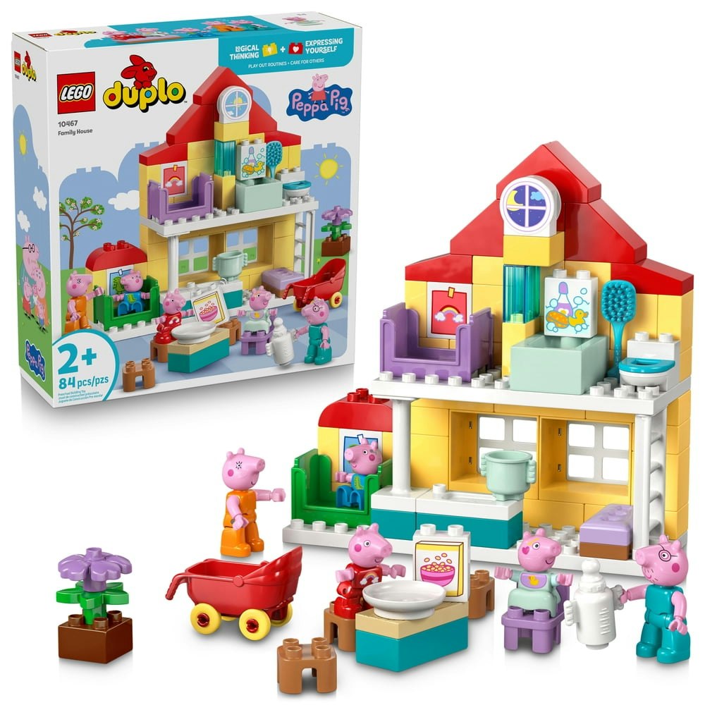 LEGO DUPLO Peppa Pig Family House 10467: $28 LEGO DUPLO Peppa Pig Family House 10467: $28
