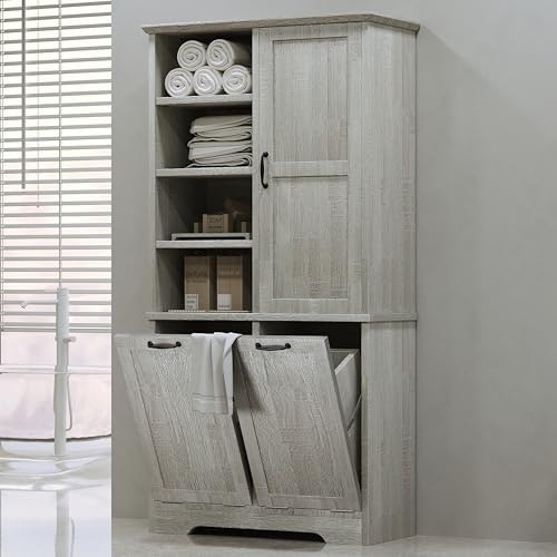 Merax Cabinet with Tilt-Out Laundry Hamper: $251.66 Merax Cabinet with Tilt-Out Laundry Hamper: $251.66