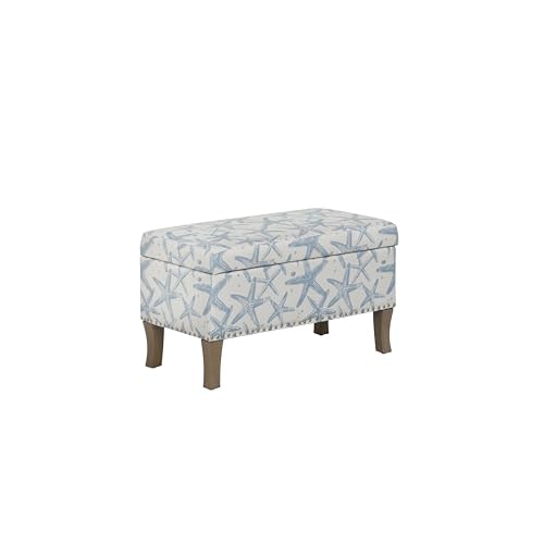Linon Stephanie Starfish Upholstered Storage Bench: $108.59 Linon Stephanie Starfish Upholstered Storage Bench: $108.59
