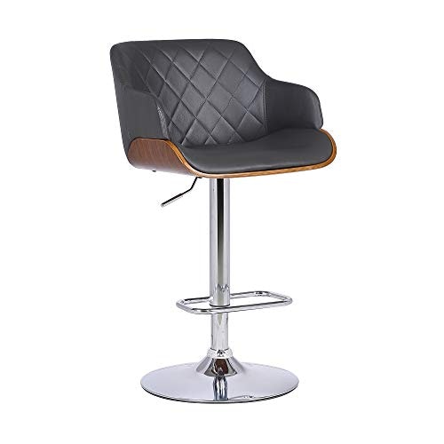 Armen Living Toby Faux Leather Swivel Barstool: $86