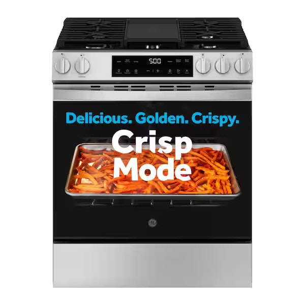 GE 30" 5-Burner Slide-In Gas Range: $852