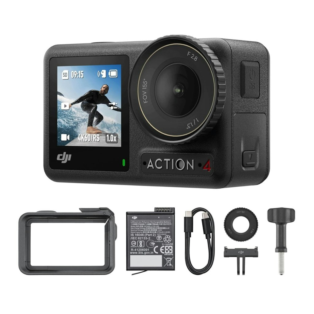DJI Osmo Action 4 Essential Combo 4K Action Camera: $183 DJI Osmo Action 4 Essential Combo 4K Action Camera: $183