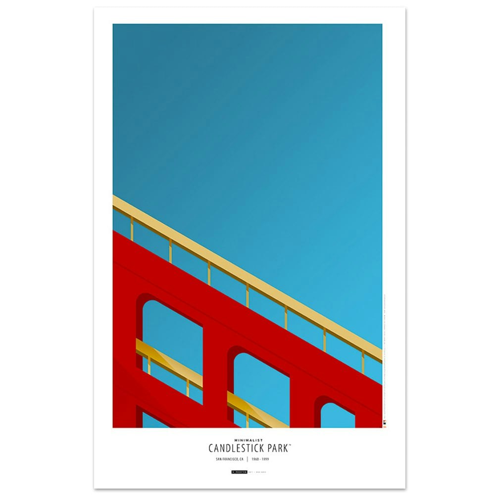 San Francisco Giants 11" x 17" Candlestick Park Art Poster: $34.99 San Francisco Giants 11" x 17" Candlestick Park Art Poster: $34.99