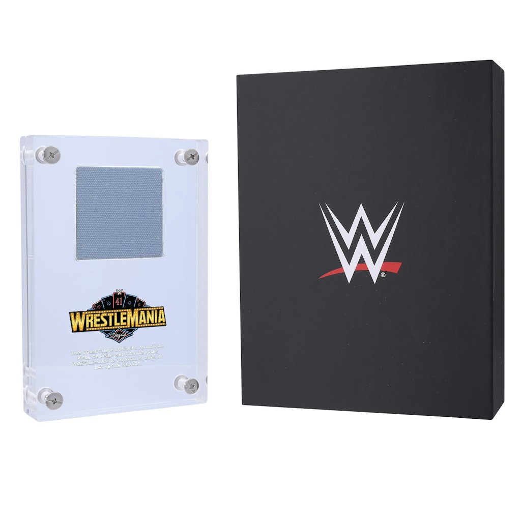 WrestleMania 41 Match-Used Canvas Acrylic Display Case: $59.99 WrestleMania 41 Match-Used Canvas Acrylic Display Case: $59.99