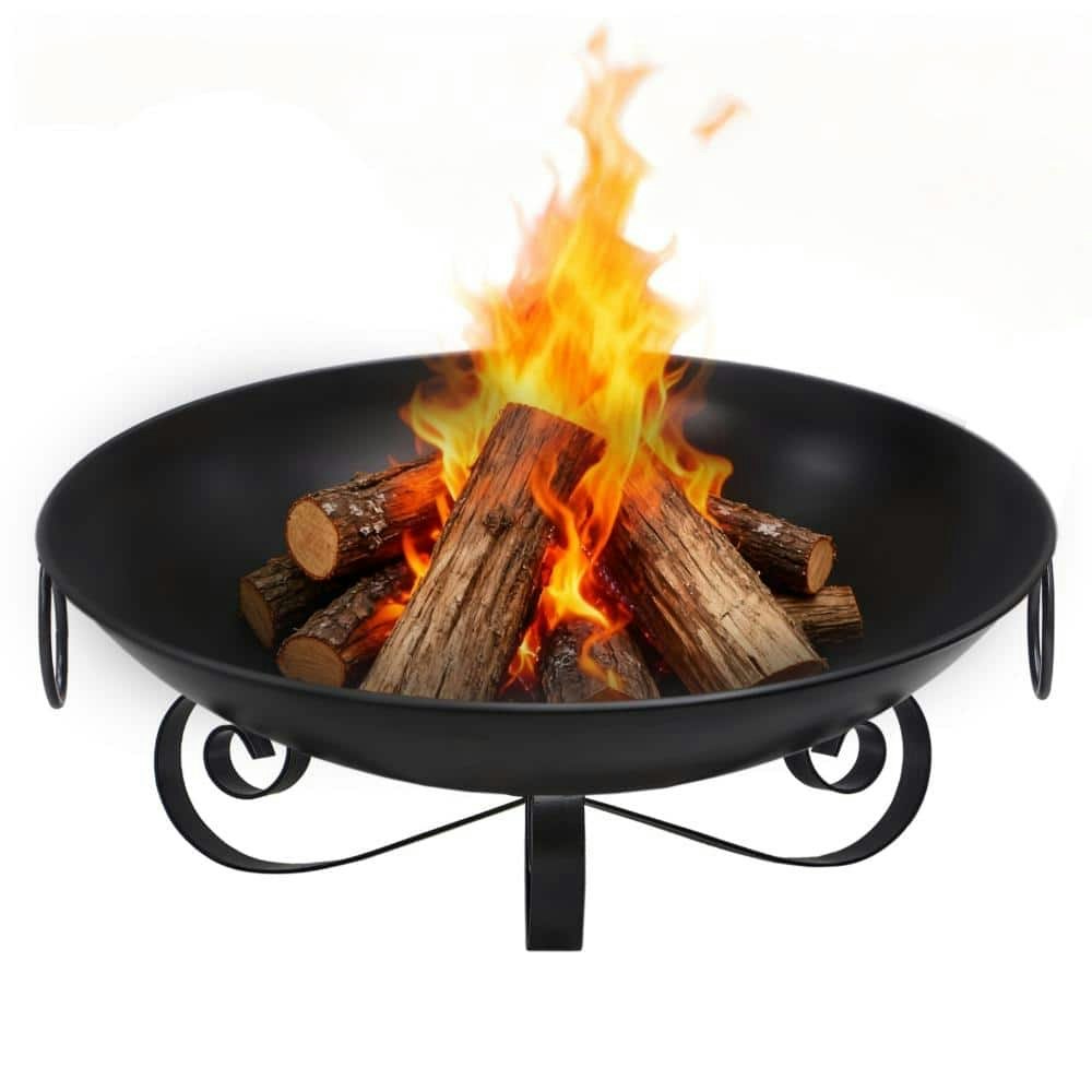 24-Inch Heavy-Duty Metal Wood-Burning Fire Pit Bowl: $94.39 24-Inch Heavy-Duty Metal Wood-Burning Fire Pit Bowl: $94.39