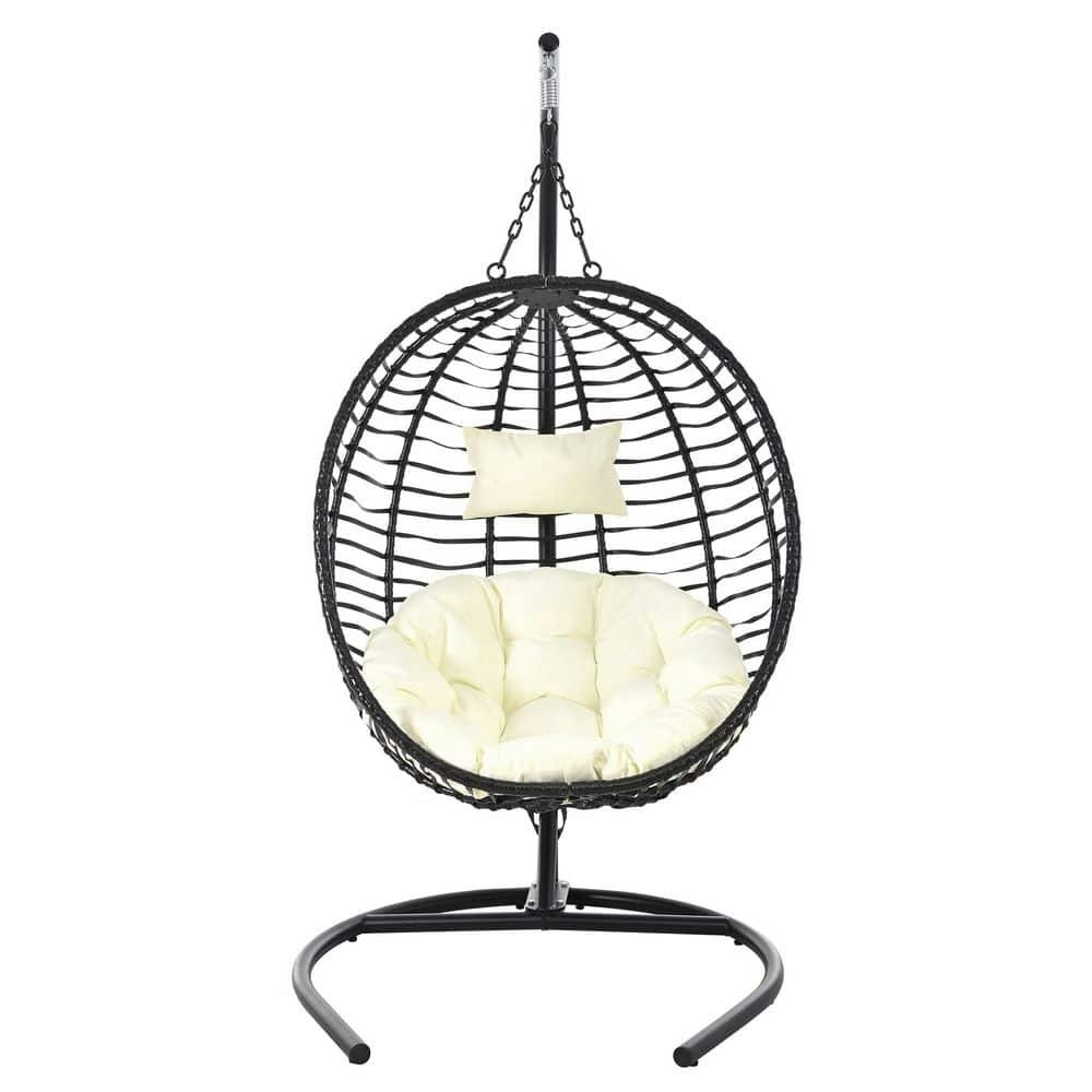 Single Person Folding Wicker Egg Swing Chair: $302.51 Single Person Folding Wicker Egg Swing Chair: $302.51