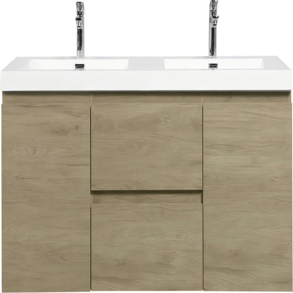 60-Inch Double Sink Floating Bath Vanity: $1,000 60-Inch Double Sink Floating Bath Vanity: $1,000