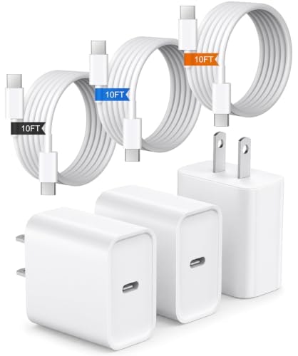 iPhone USB-C Wall Charger and 10-Foot Cable 6-Pack: $21.16 iPhone USB-C Wall Charger and 10-Foot Cable 6-Pack: $21.16