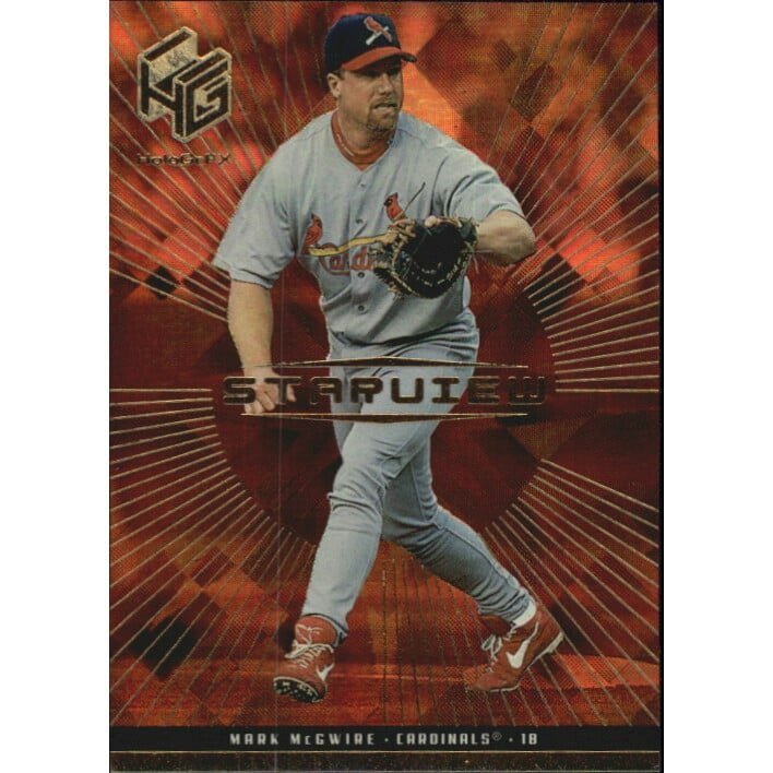 1999 Upper Deck HoloGrFX StarView Gold Mark McGwire Trading Card: $18 1999 Upper Deck HoloGrFX StarView Gold Mark McGwire Trading Card: $18