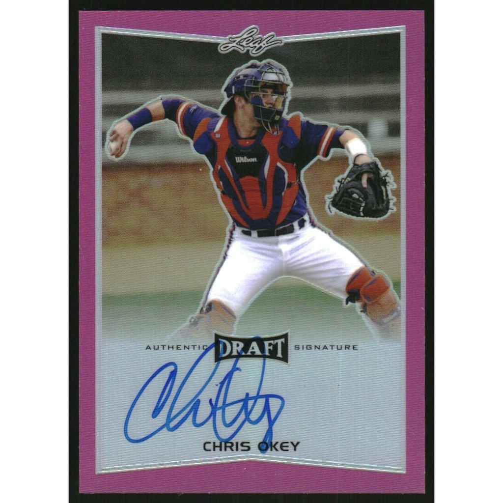 2016 Leaf Metal Draft Chris Okey Pink Parallel Card 15-Count: $10 2016 Leaf Metal Draft Chris Okey Pink Parallel Card 15-Count: $10