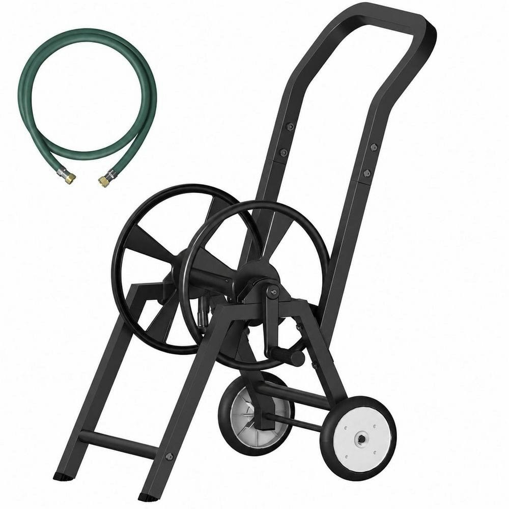 Heavy-Duty Steel Garden Hose Reel Cart with Wheels: $261.27
