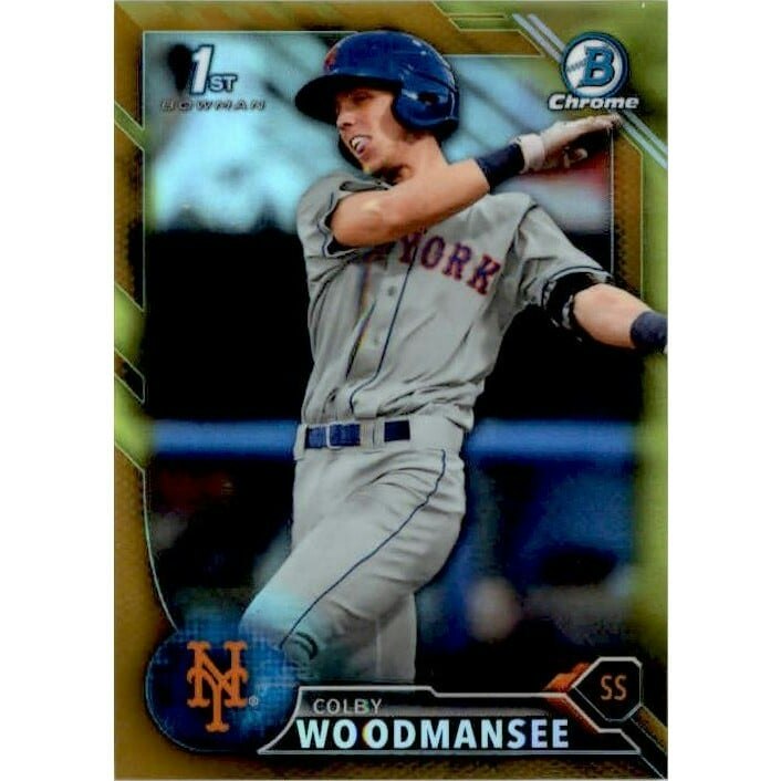 2016 Bowman Chrome Draft Gold Refractor Colby Woodmansee Card: $10 2016 Bowman Chrome Draft Gold Refractor Colby Woodmansee Card: $10