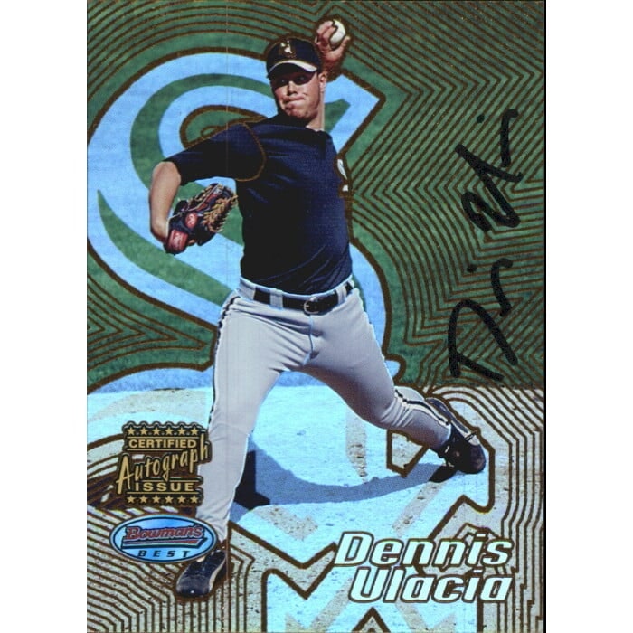 2002 Bowman's Best Dennis Ulacia Gold Autograph Card: $10 2002 Bowman's Best Dennis Ulacia Gold Autograph Card: $10