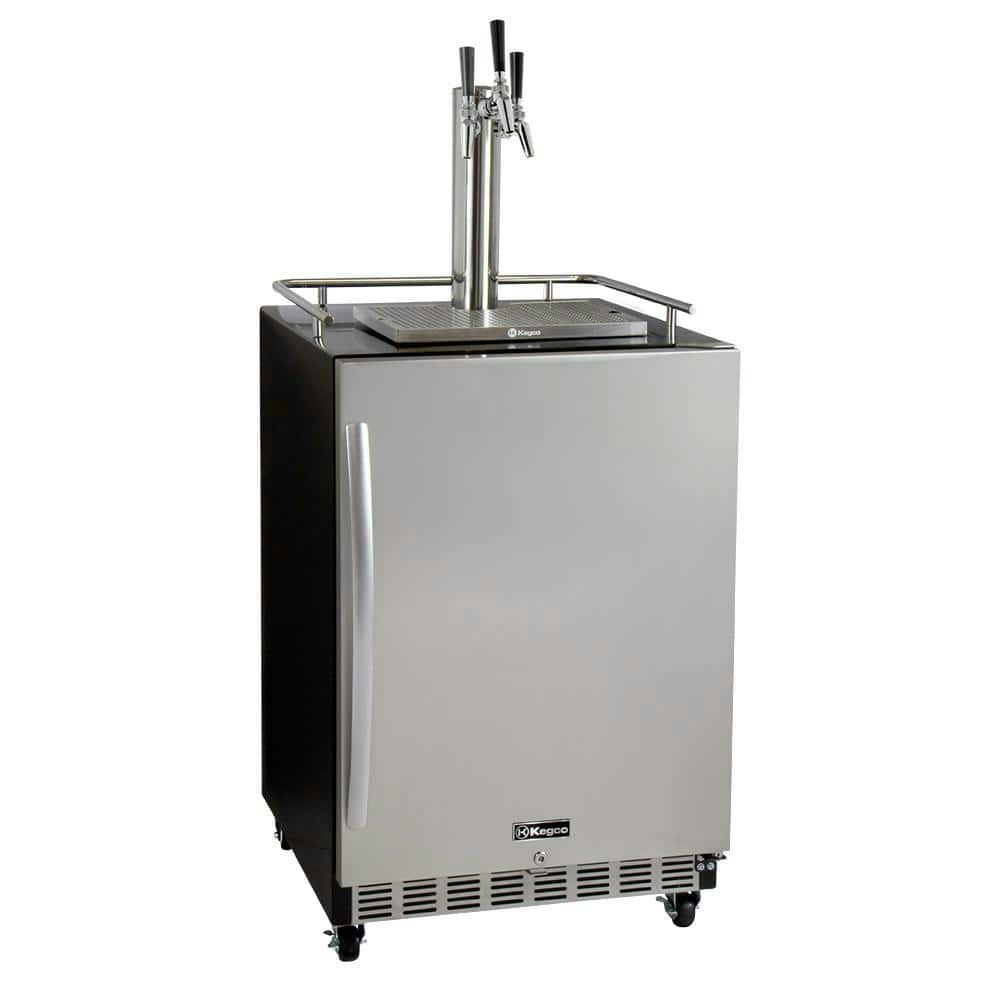 24-Inch Triple Tap Stainless Steel Built-In Kegerator: $1,929.18