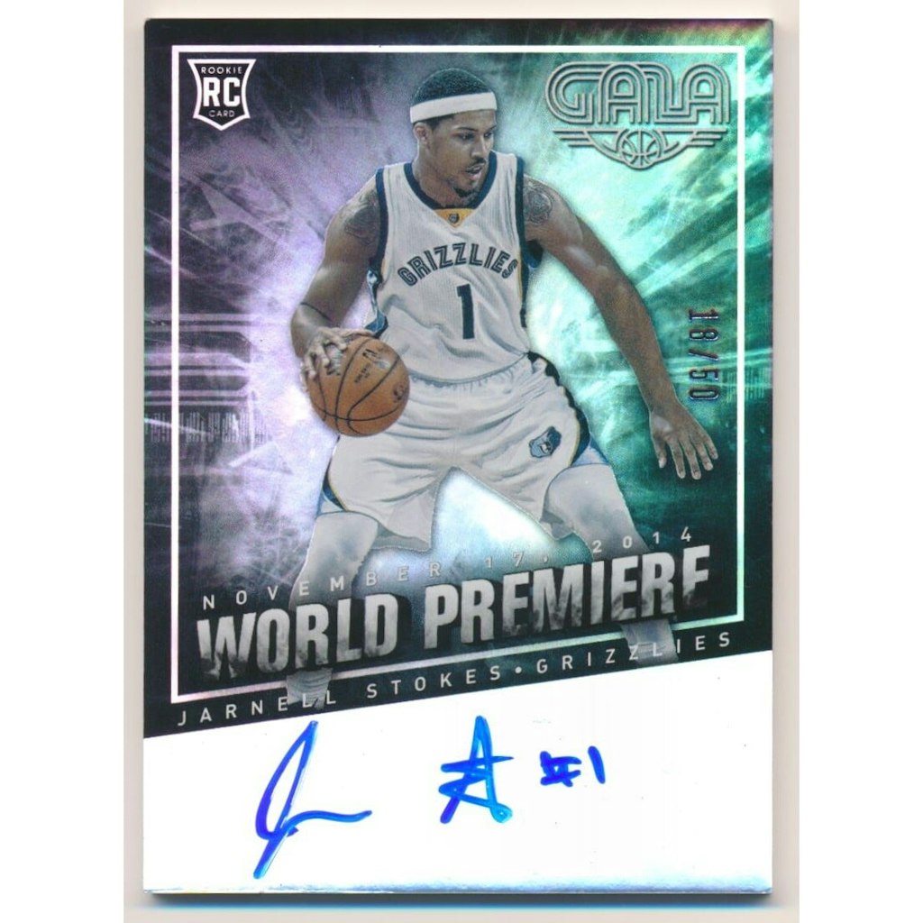 2014-15 Panini Gala World Premiere Jarnell Stokes Autograph Card: $10 2014-15 Panini Gala World Premiere Jarnell Stokes Autograph Card: $10