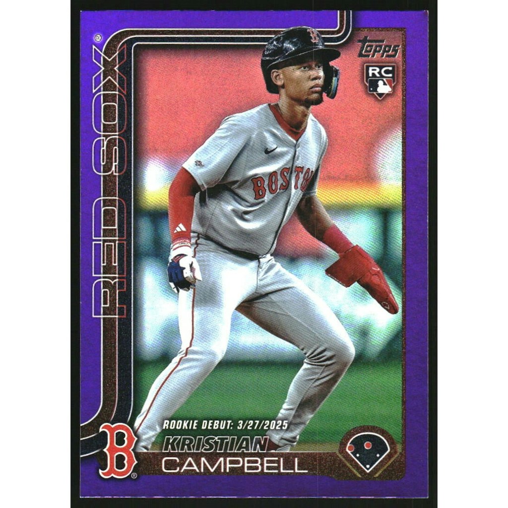 2025 Topps Update Kristian Campbell Purple Rainbow Foil Card: $18 2025 Topps Update Kristian Campbell Purple Rainbow Foil Card: $18