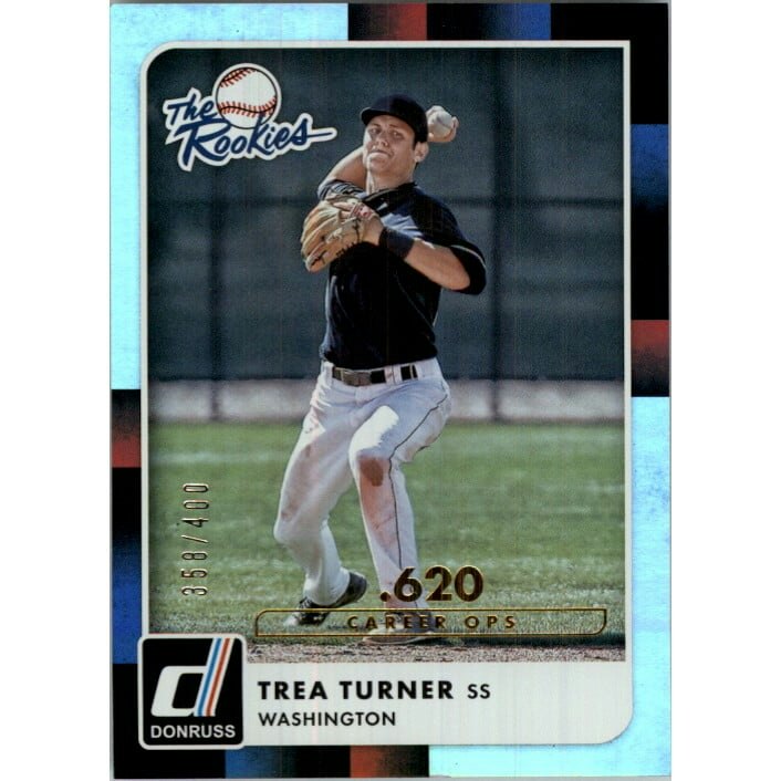 2016 Donruss The Rookies Trea Turner Career Stat Line #TR3/400: $12 2016 Donruss The Rookies Trea Turner Career Stat Line #TR3/400: $12