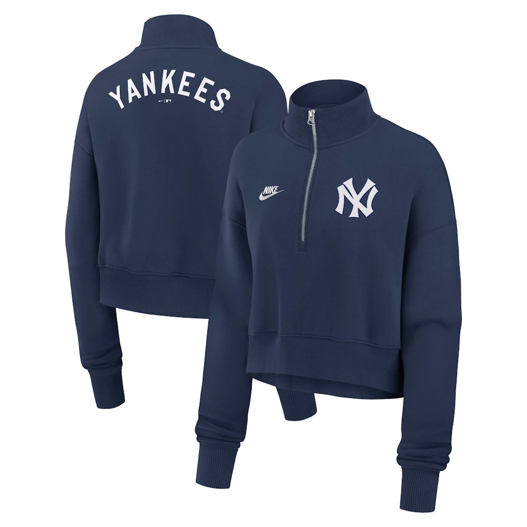 Nike New York Yankees Cooperstown Collection Women's Phoenix Fleece Half-Zip Sweatshirt: $63.99 Nike New York Yankees Cooperstown Collection Women's Phoenix Fleece Half-Zip Sweatshirt: $63.99