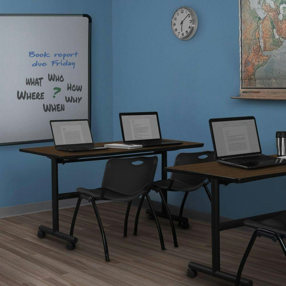 Kobe 72 x 30-Inch Neo Walnut Flip-Top Nesting Table and 2 Stack Chairs: $756.99 Kobe 72 x 30-Inch Neo Walnut Flip-Top Nesting Table and 2 Stack Chairs: $756.99