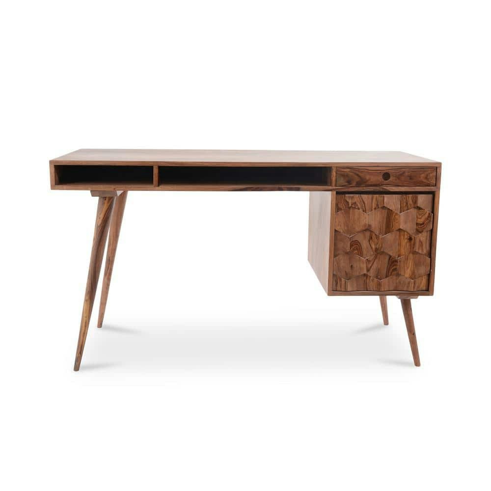 Oxygen 53.5-Inch Solid Sheesham Rectangular Desk with 2 Drawers: $1,069 Oxygen 53.5-Inch Solid Sheesham Rectangular Desk with 2 Drawers: $1,069