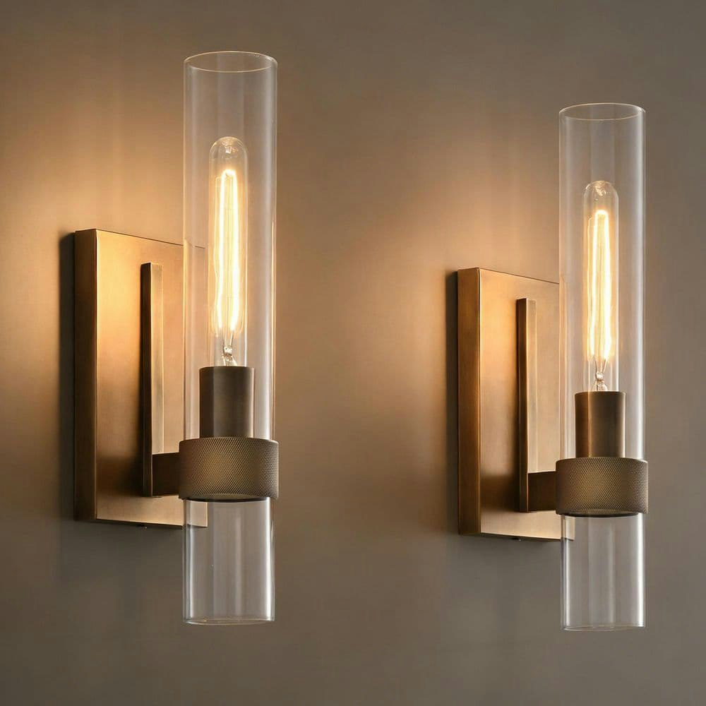 18-Inch 1-Light Brass Gold Wall Sconce 2-Pack: $199.99 18-Inch 1-Light Brass Gold Wall Sconce 2-Pack: $199.99