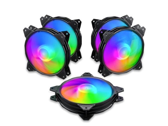 upHere 120mm Silent RGB Computer Case Fan 5-Pack: $56.68