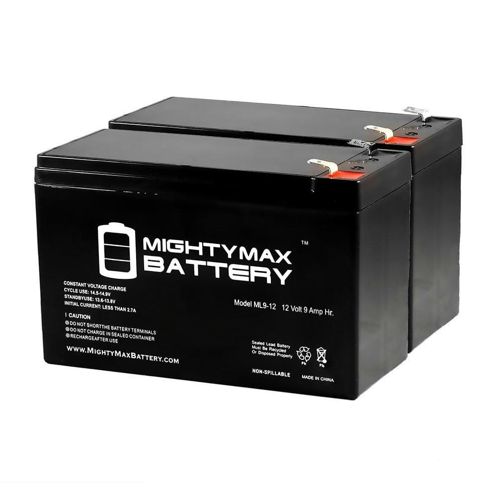 12-Volt 9Ah SLA Replacement Battery 2-Pack: $44.99 12-Volt 9Ah SLA Replacement Battery 2-Pack: $44.99