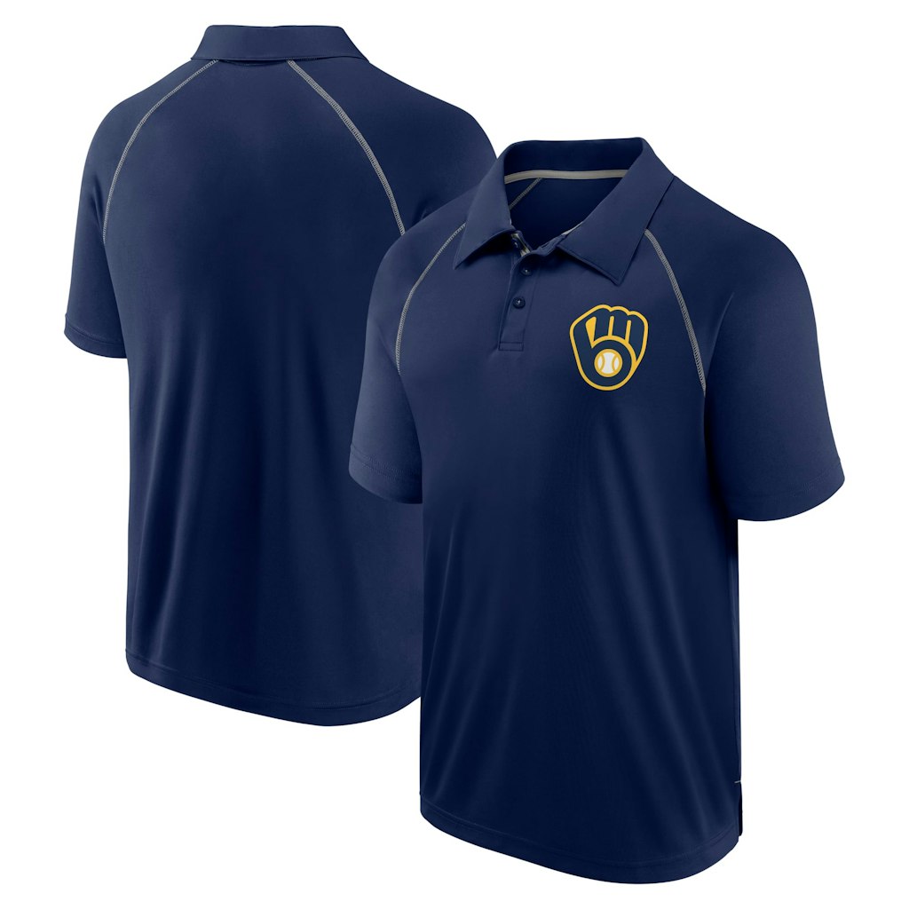 Fanatics Milwaukee Brewers Raglan Polo: $39.99 Fanatics Milwaukee Brewers Raglan Polo: $39.99