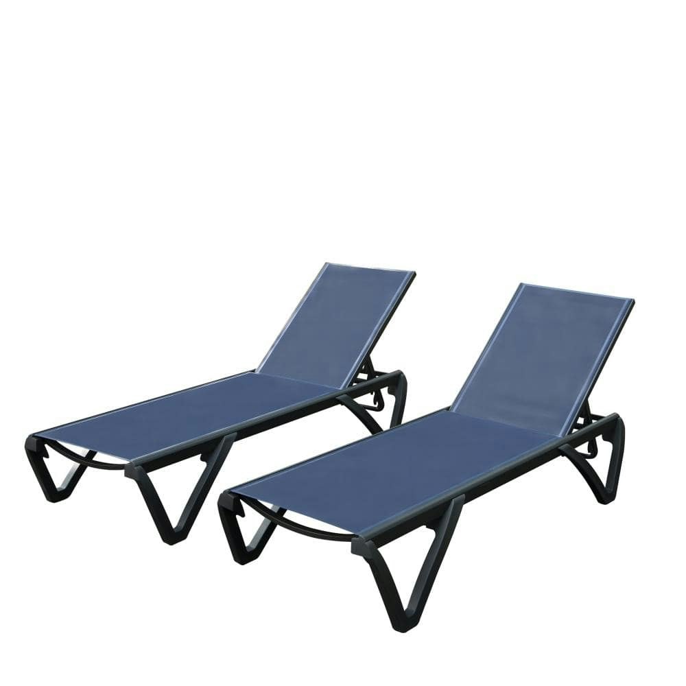 2-Piece Aluminum and Plastic Patio Chaise Lounge: $259.88 2-Piece Aluminum and Plastic Patio Chaise Lounge: $259.88