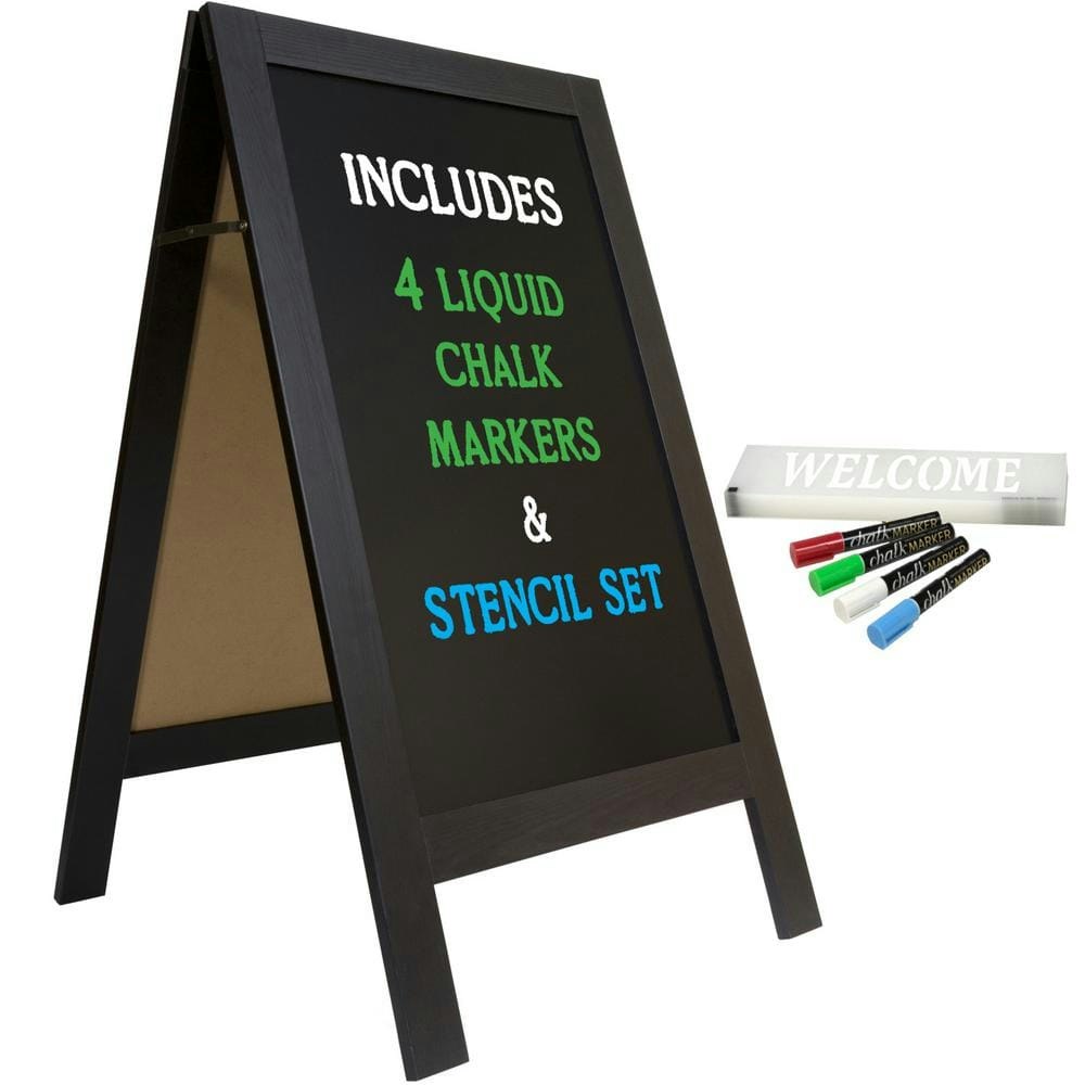 Excello 40" x 22" A-Frame Chalkboard Sign: $74.88 Excello 40" x 22" A-Frame Chalkboard Sign: $74.88