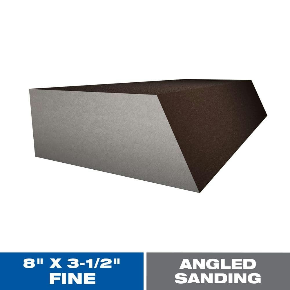 8" x 3.5" x 1" 100-Grit Fine Angled Sanding Sponge: $5.37