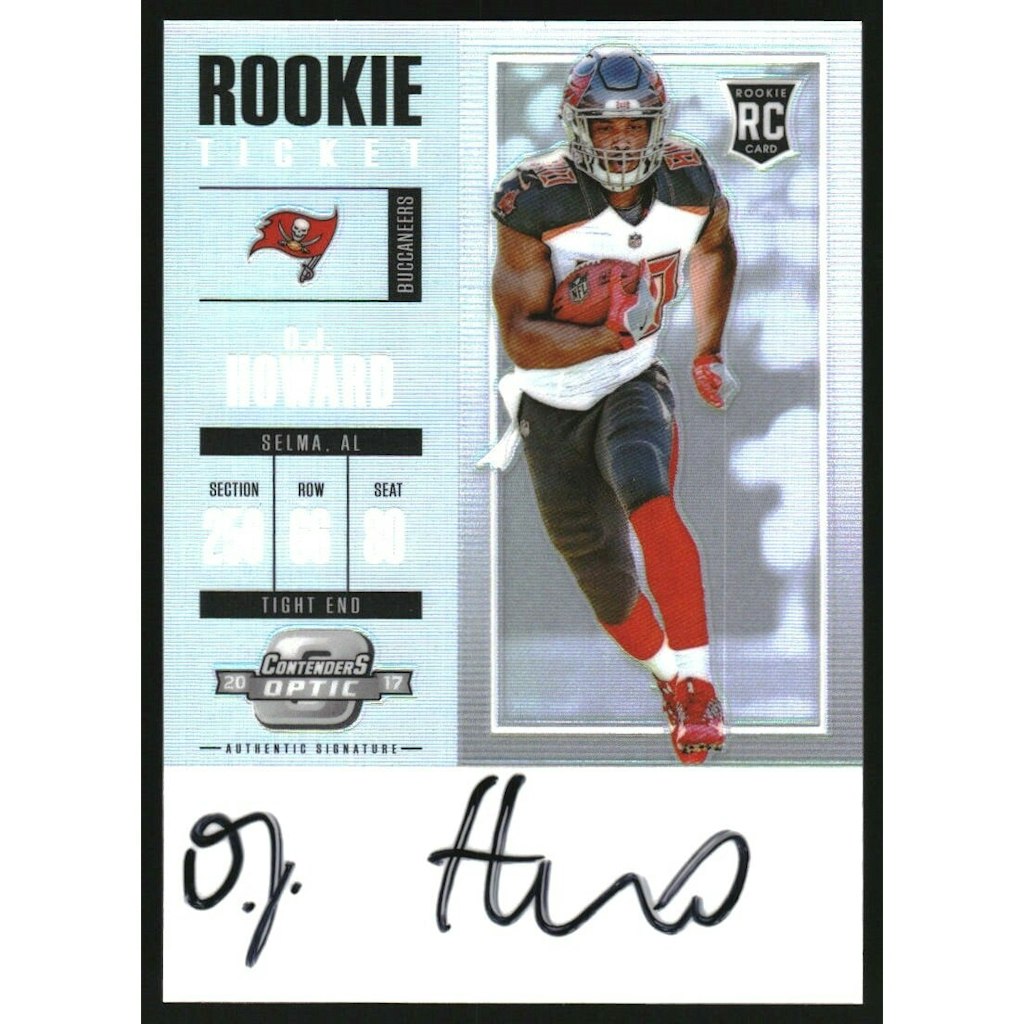 2017 Panini Contenders Optic O.J. Howard Rookie Autograph Card: $12 2017 Panini Contenders Optic O.J. Howard Rookie Autograph Card: $12