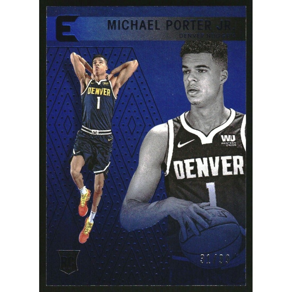 2018-19 Panini Chronicles Michael Porter Jr. Essentials Trading Card: $10 2018-19 Panini Chronicles Michael Porter Jr. Essentials Trading Card: $10