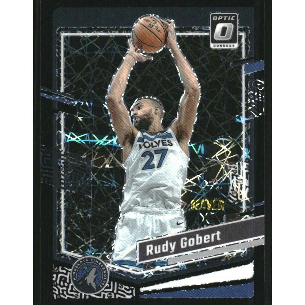 2023-24 Donruss Optic Rudy Gobert Black Velocity Trading Card: $12 2023-24 Donruss Optic Rudy Gobert Black Velocity Trading Card: $12