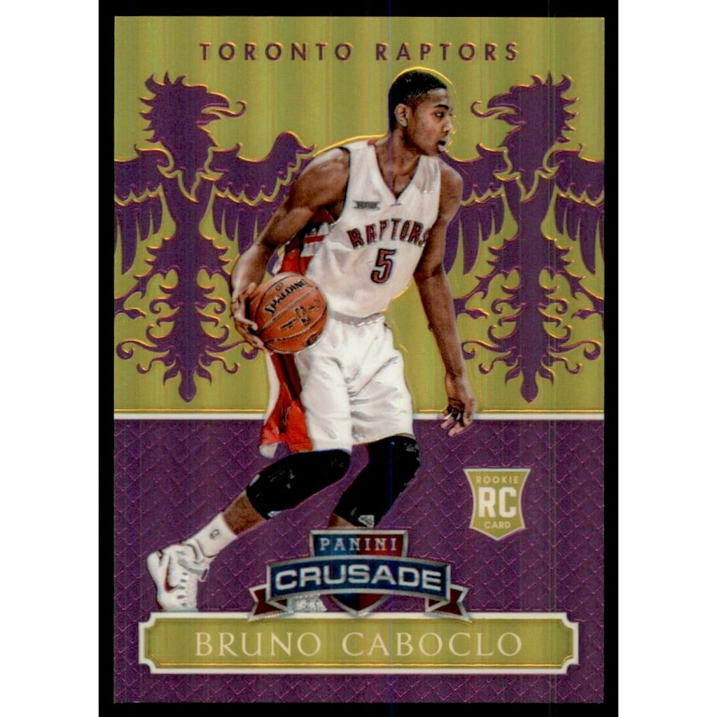 2014-15 Panini Excalibur Crusade Purple Bruno Caboclo Trading Card: $10 2014-15 Panini Excalibur Crusade Purple Bruno Caboclo Trading Card: $10