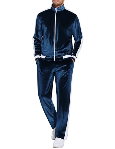 Coofandy Men's 2-Piece Velour Tracksuit: $37.99