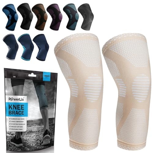 Powerlix Knee Compression Sleeve 2-Pack: $24.63
