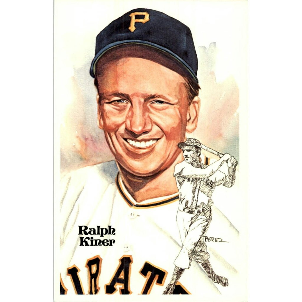 1980 Perez-Steele Hall of Fame Ralph Kiner Postcard: $15