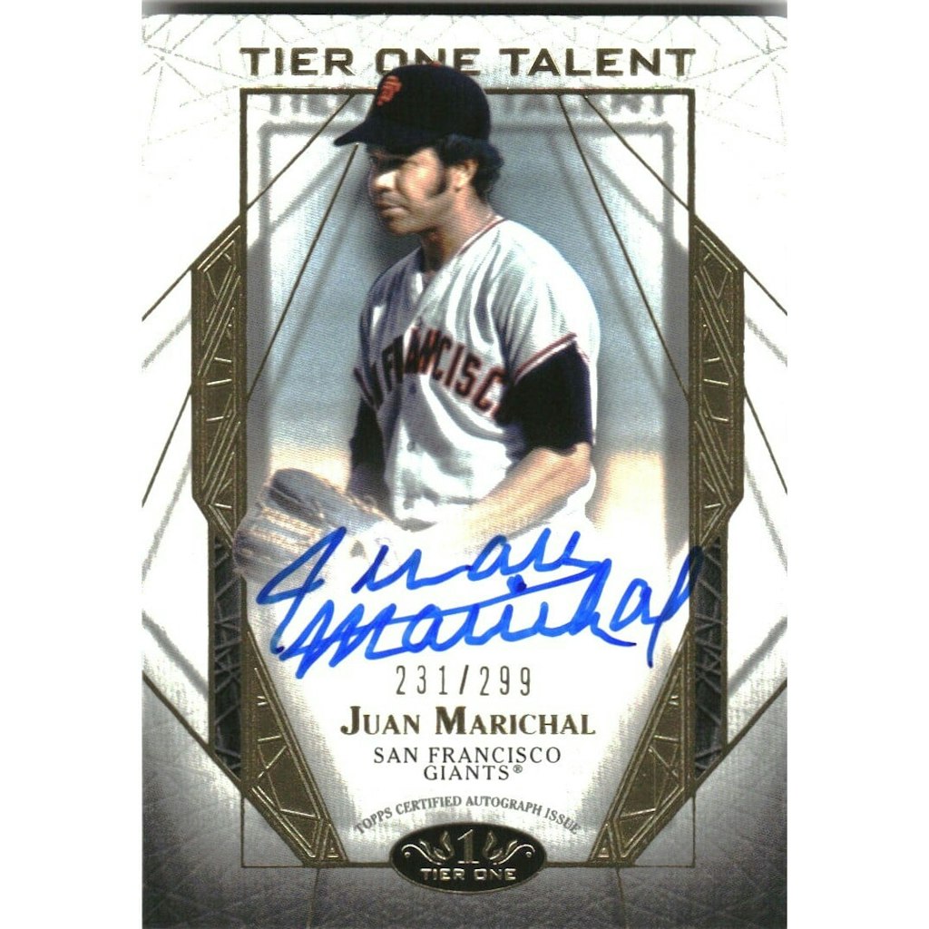 2022 Topps Tier One Juan Marichal Talent Autograph Card: $27