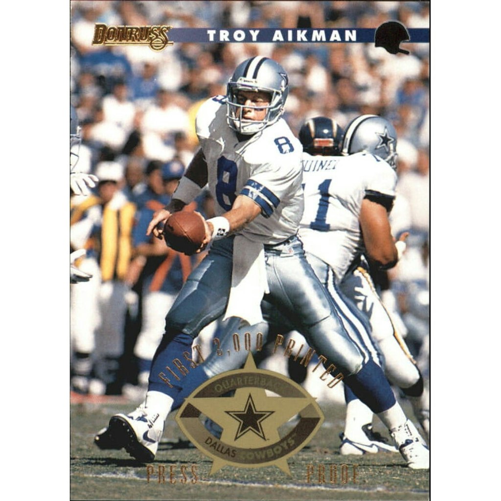 1996 Donruss Press Proofs #30 Troy Aikman: $7.20 1996 Donruss Press Proofs #30 Troy Aikman: $7.20