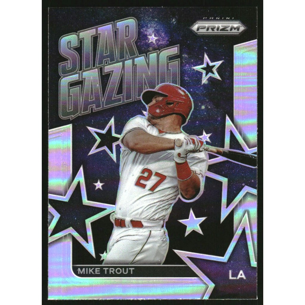 2022 Panini Prizm Star Gazing Mike Trout #2 Silver Prizm Card: $7.20 2022 Panini Prizm Star Gazing Mike Trout #2 Silver Prizm Card: $7.20