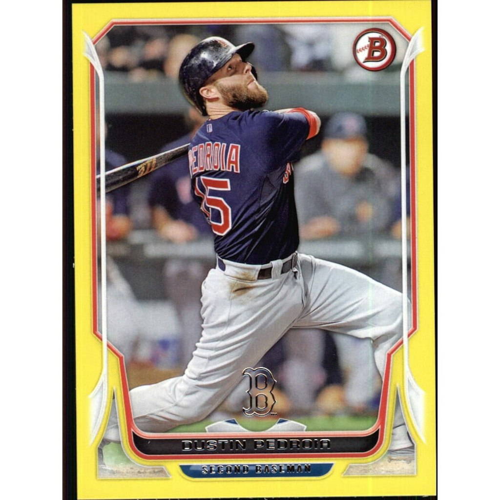 2014 Bowman Yellow Dustin Pedroia Card #66: $7.20 2014 Bowman Yellow Dustin Pedroia Card #66: $7.20