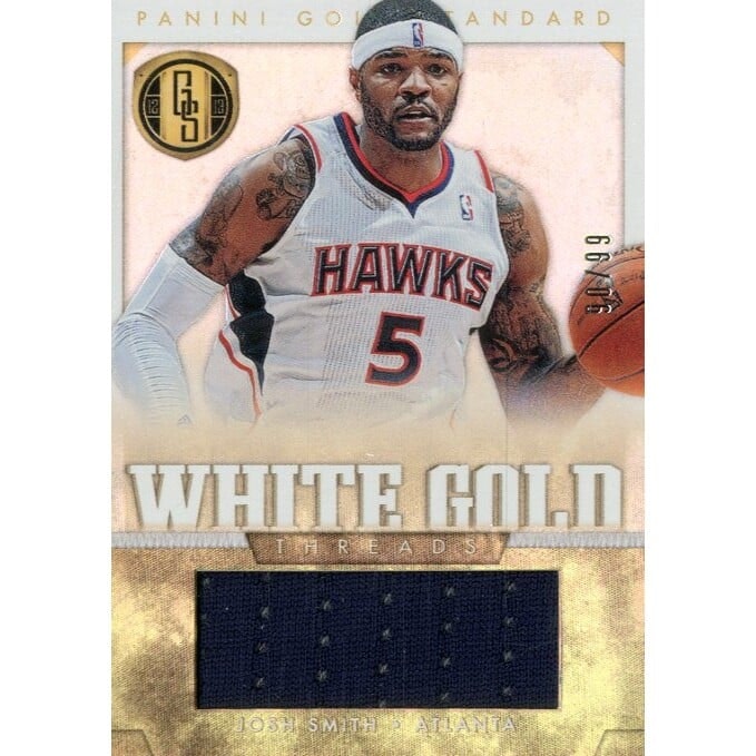 2012-13 Panini Gold Standard Josh Smith White Gold Threads Card #21/99: $5.60 2012-13 Panini Gold Standard Josh Smith White Gold Threads Card #21/99: $5.60