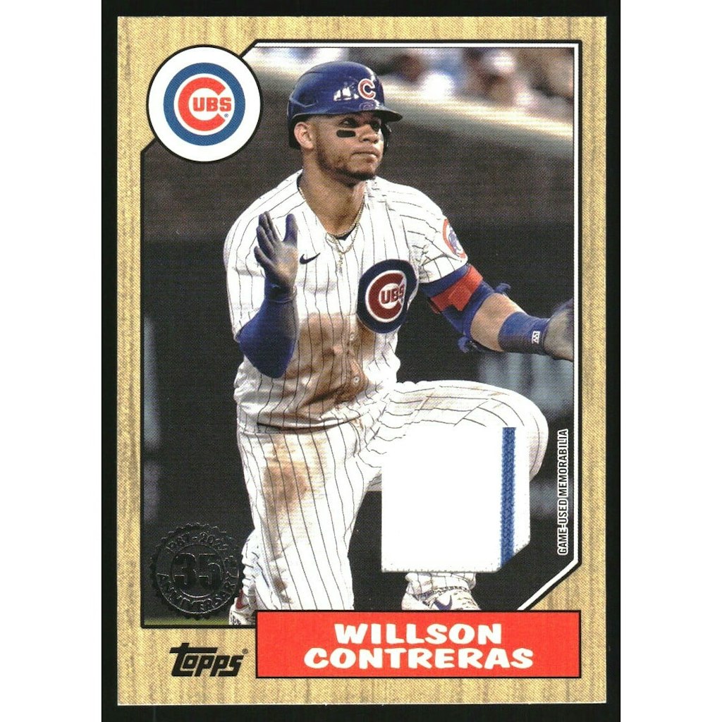 2022 Topps '87 Topps Relics Willson Contreras Baseball Card: $7.20 2022 Topps '87 Topps Relics Willson Contreras Baseball Card: $7.20