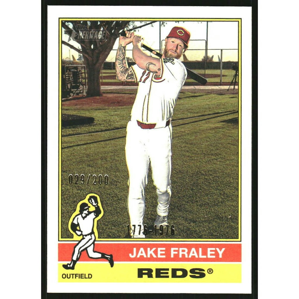 2025 Topps Heritage Bicentennial #686 Jake Fraley: $5.40 2025 Topps Heritage Bicentennial #686 Jake Fraley: $5.40