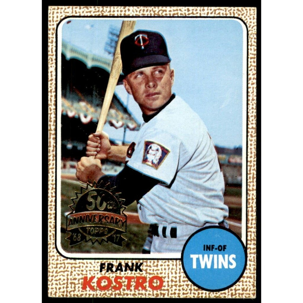 2017 Topps Heritage '68 Topps Buybacks Frank Kostro #44: $6 2017 Topps Heritage '68 Topps Buybacks Frank Kostro #44: $6
